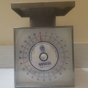 Vintage Sysco Stainless Steel Restaurant Scale